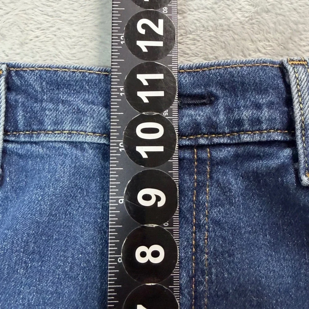 Levis 505 Jeans Mens 36x30 Blue Denim Regular Fit Straight Leg Stretch Workwear